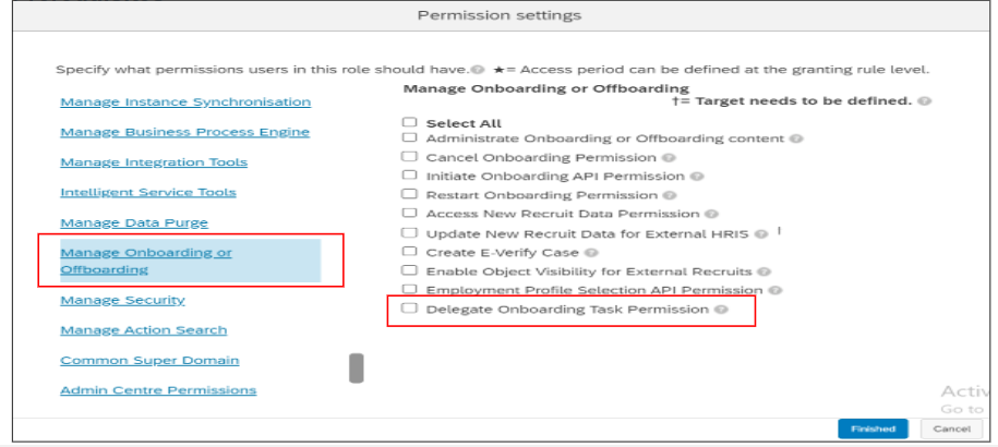 Delegation of Onboarding Tasks